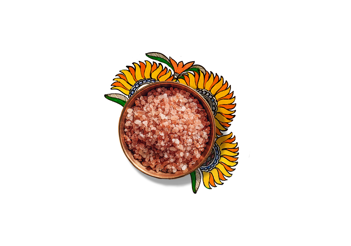 Himalayan Rock salt in a bowl