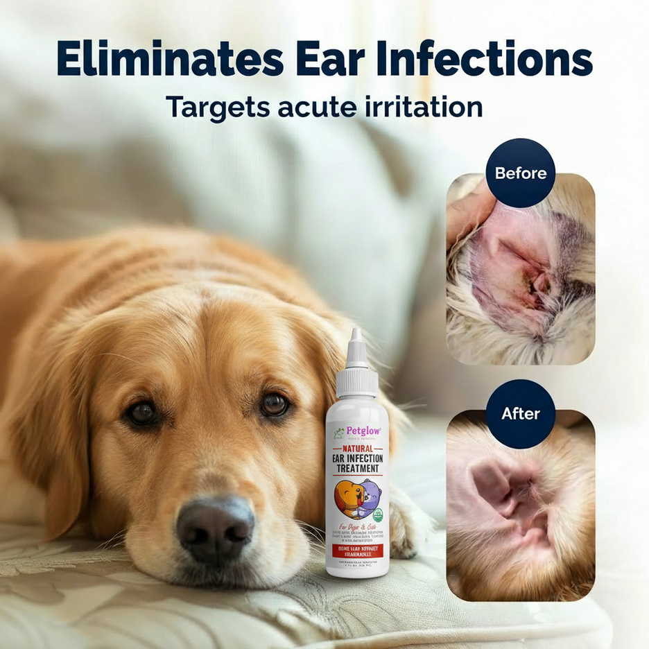 Dog Ear infection treatment solution. Natural Canine ear infection.