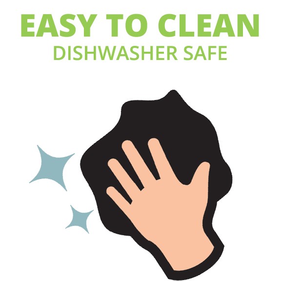 Easy to clean. Dishwasher safe