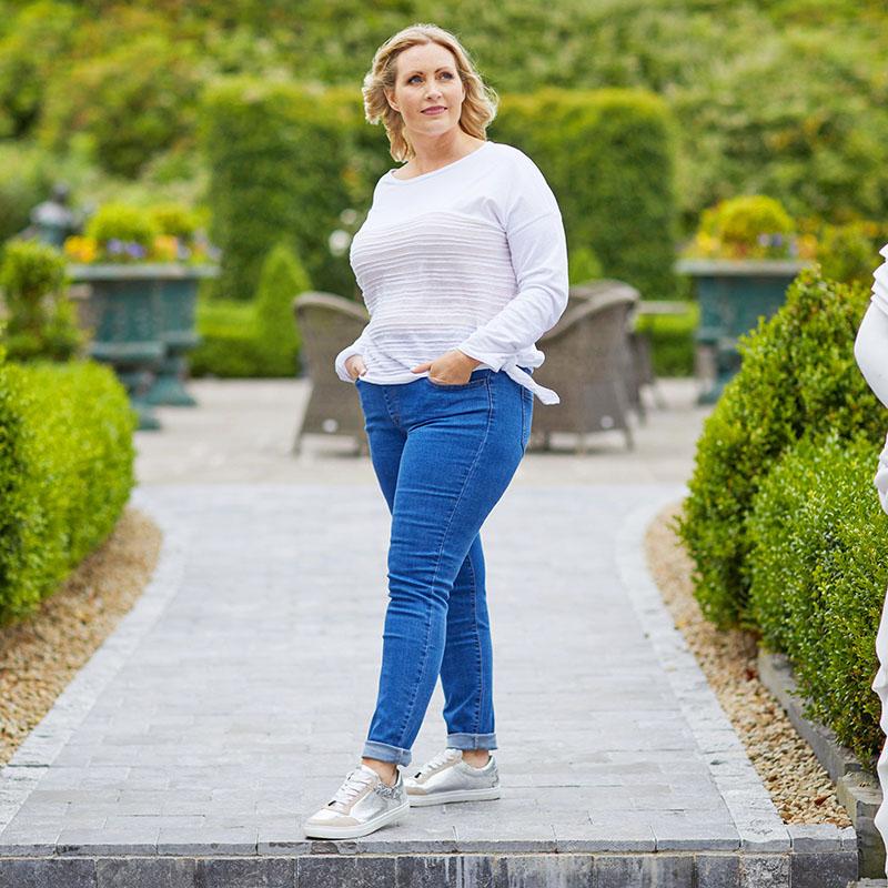 Stud Pocket Denim Trouser