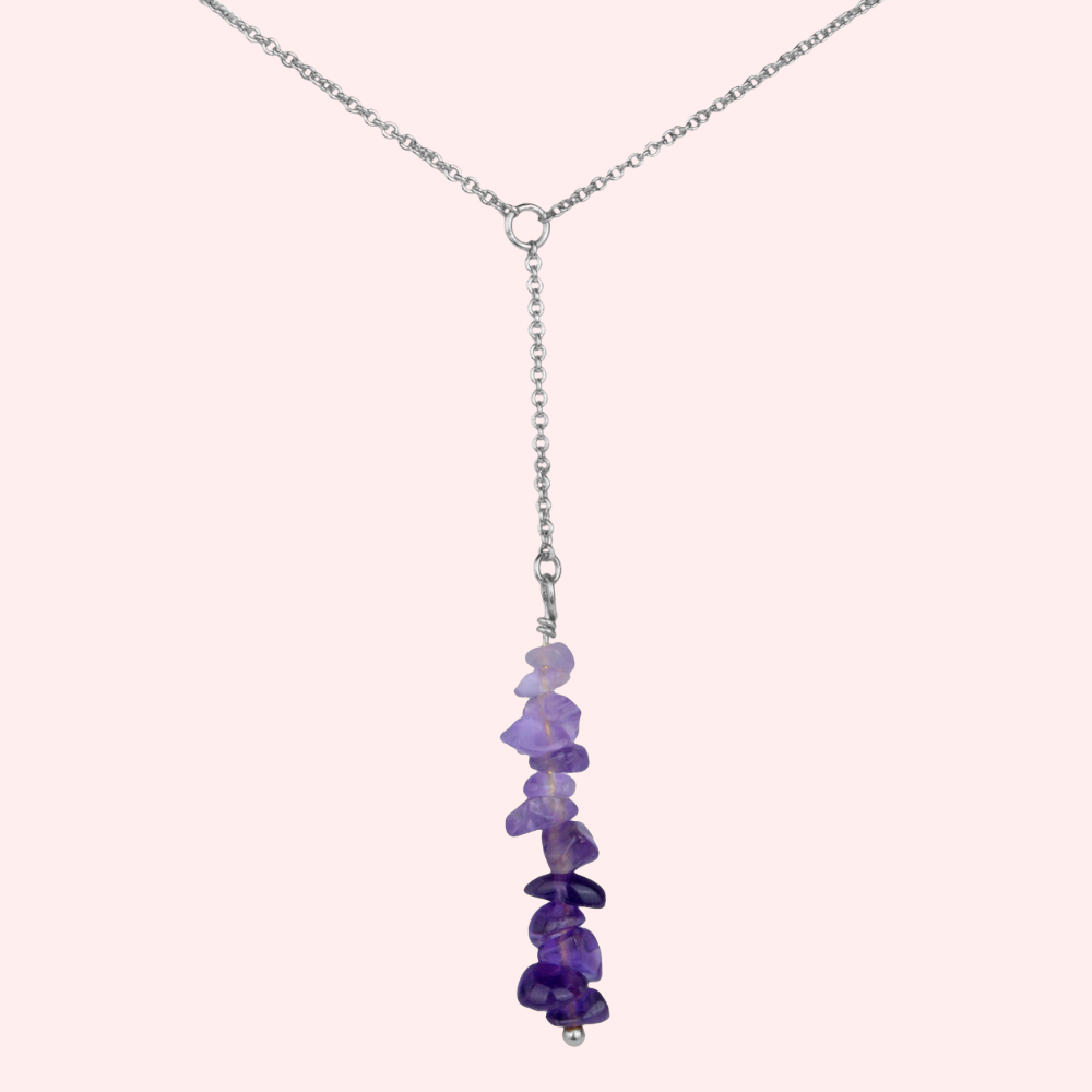 Crystal drop pendant necklace