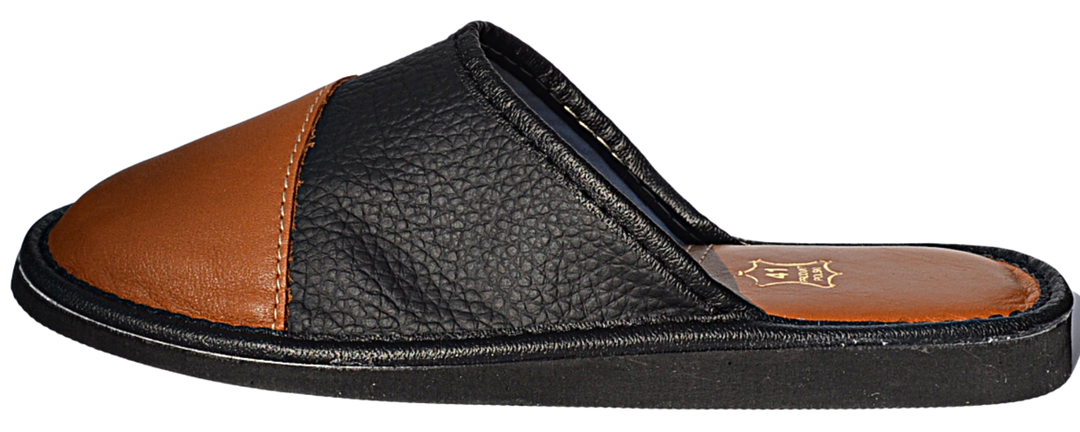 Rick - Mens bedroom leather slippers - Reindeer Leather
