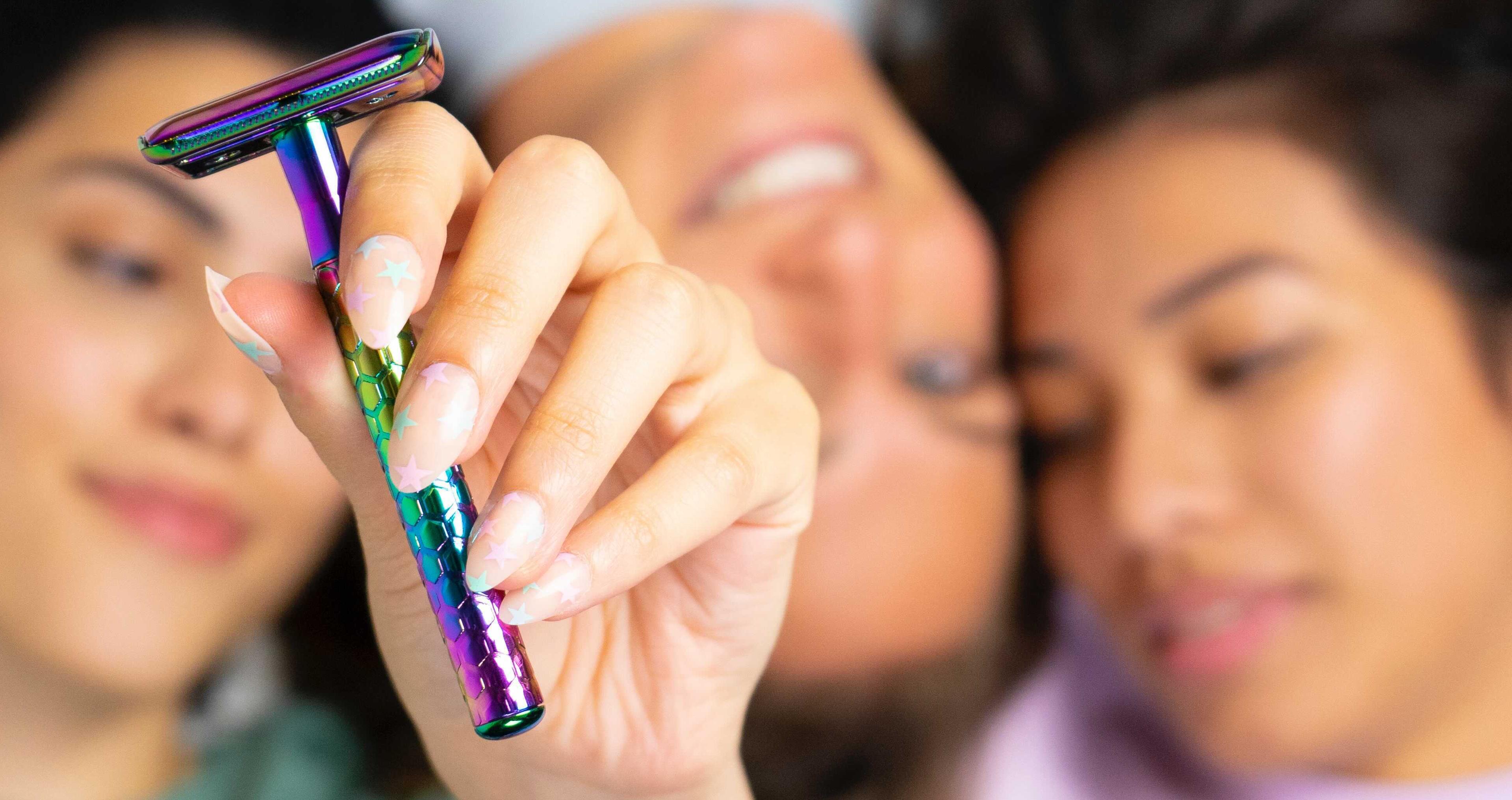 MINOUK Rainbow Rasierer Header