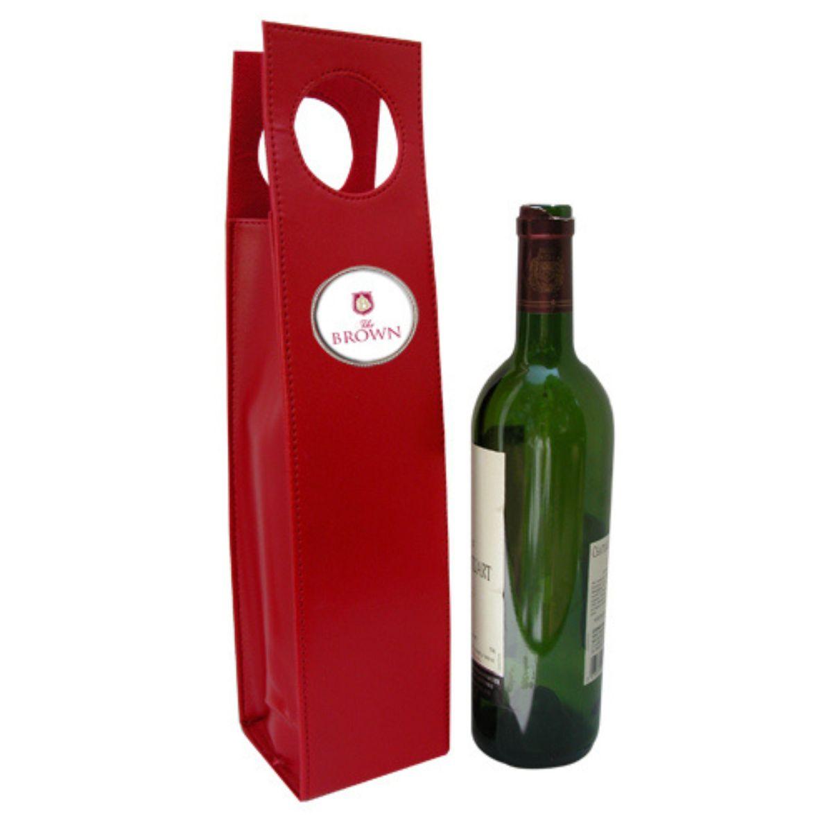 Rec Wine Carrier Custom Brown Hotel