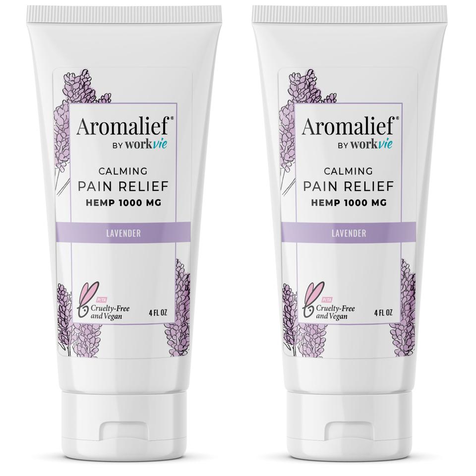 Aromalief Orange Ginger 4oz and 2oz Pain Relief Creams Special Offer