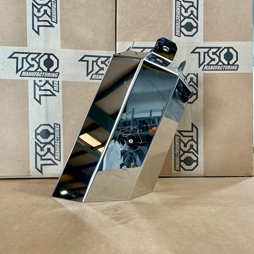 Gloss White 8" TSO Octagon Exhaust Tip (Left) Black 8" TSO Octagon Exhaust Tip (Center) Gloss White 8" TSO Octagon Exhaust Tip (Right)
