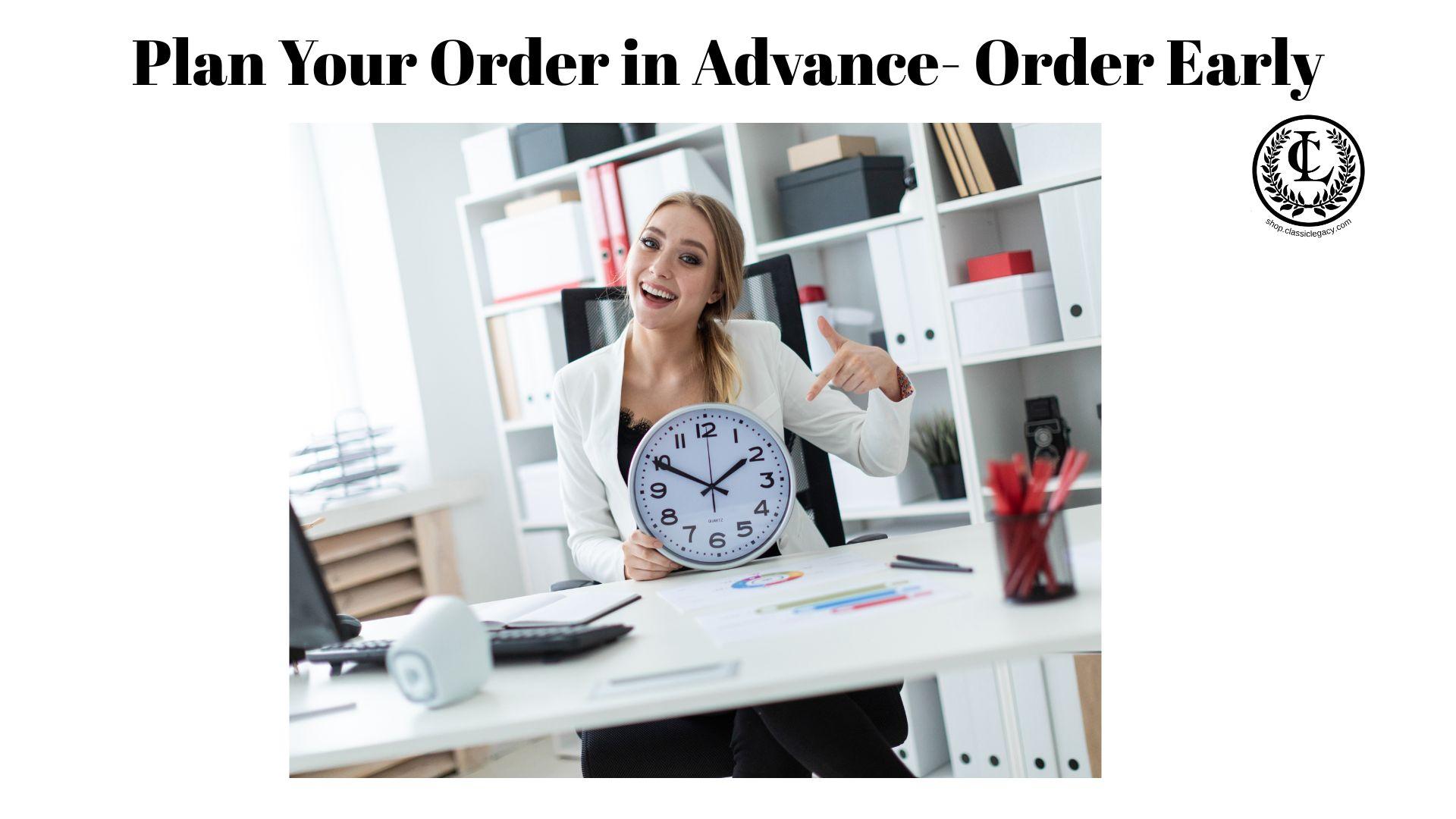 Order Custom Gifts Early