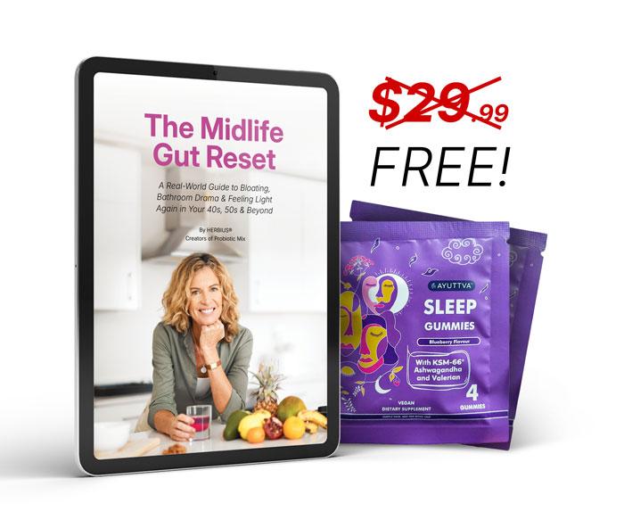 eBook and two trial packs of Sleep Gummies worth $29.99 absolutely free