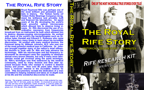 Rife Research Kit Part 1 DVD set