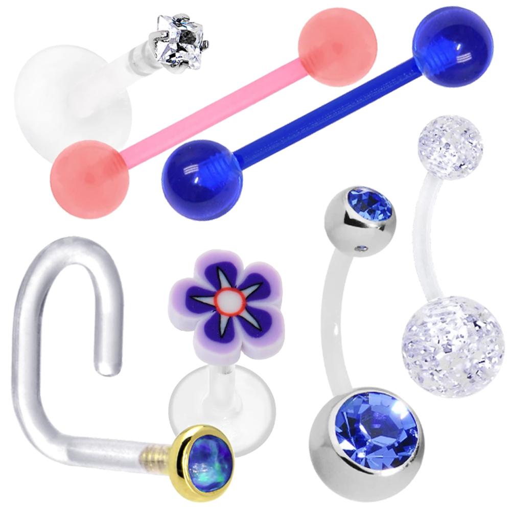 Plastic on sale body jewelry