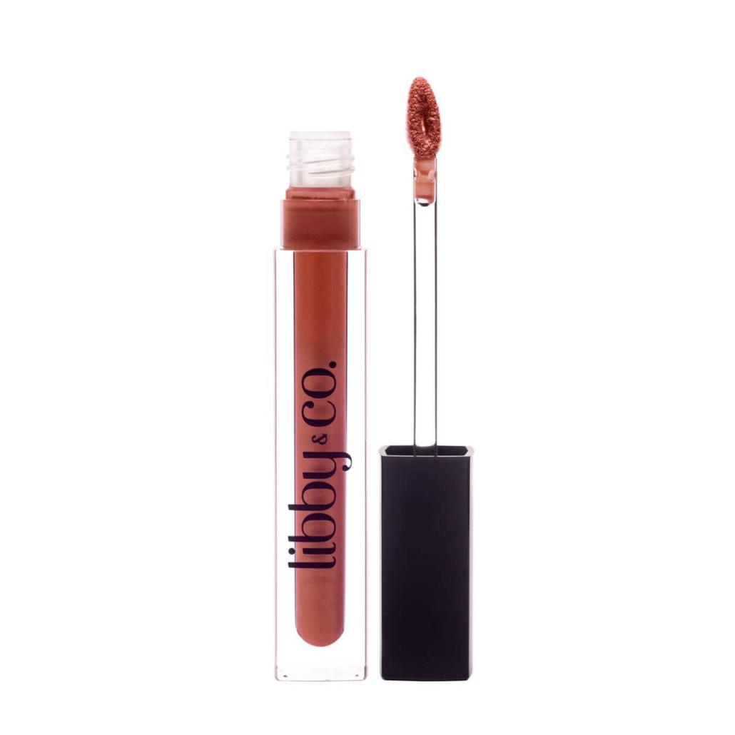 Plumping Lip Gloss - Nude Pout vial and applicator