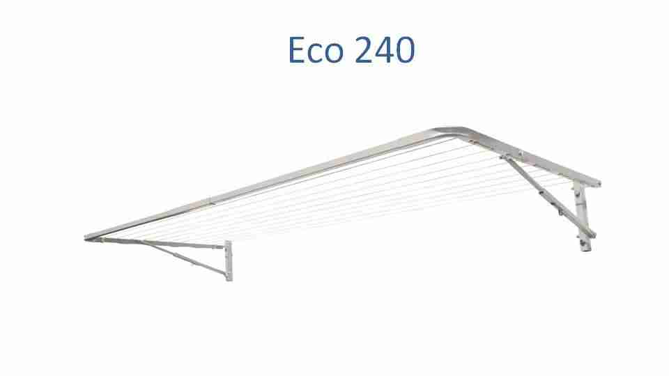 eco 240 fold down clothesline 2300mm wide deployed