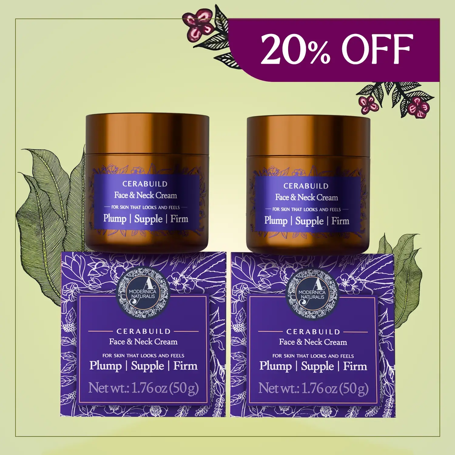 Cerabuild Face & Neck Cream - Pack of 2