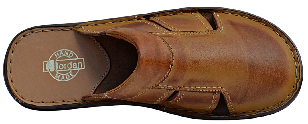 Joshua - Men handmade summer mules - Reindeer Leather