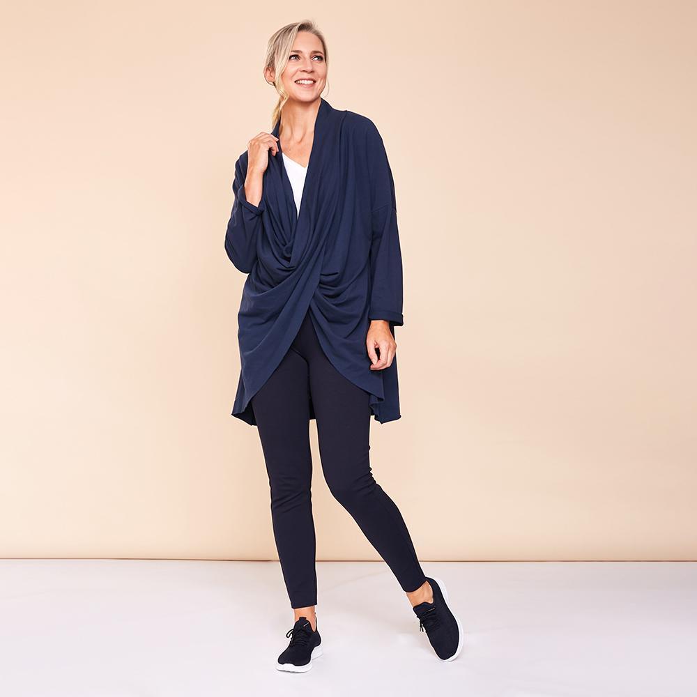 Saoirse Wrap Cardigan (Navy)