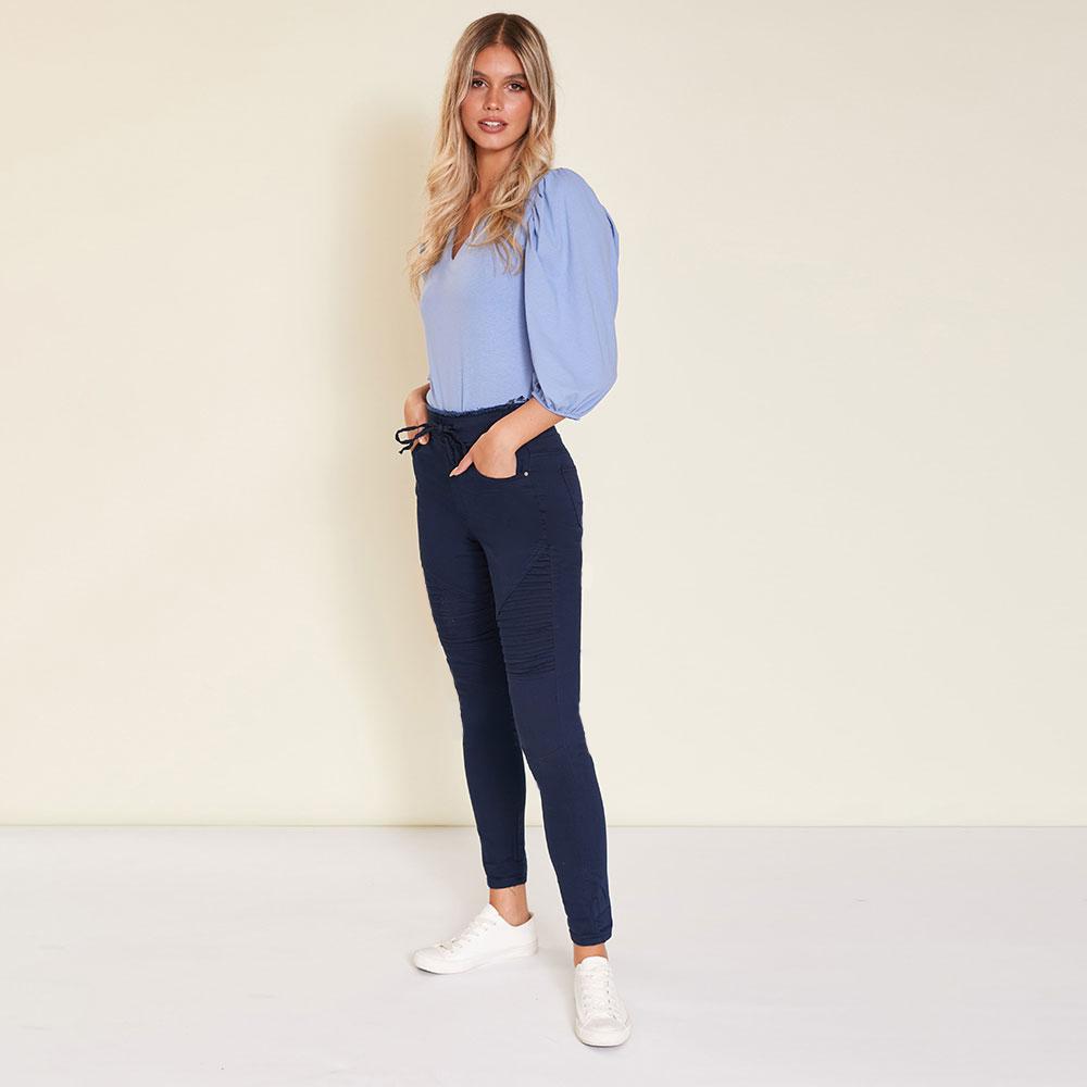 Ruby Biker Trousers (Navy)