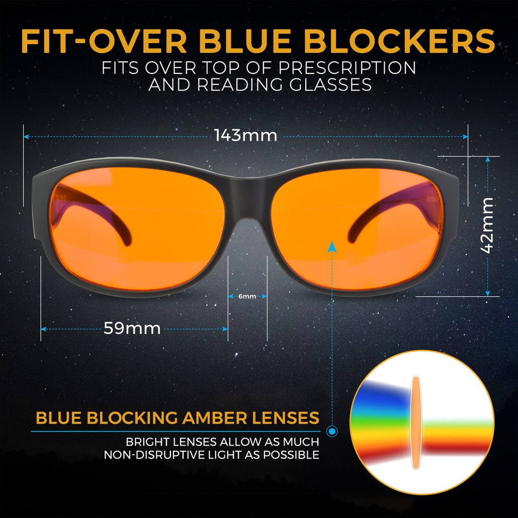 Fit-Over Glasses - Blue Blocking Nighttime Eye Wear – Spectra479