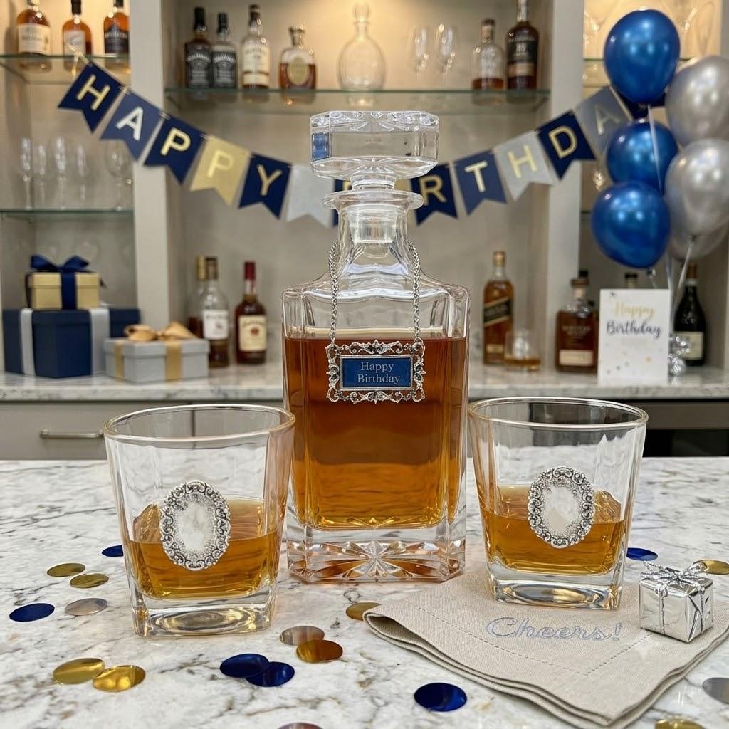 Happy Birthday Decanter Set by Classic Legacy