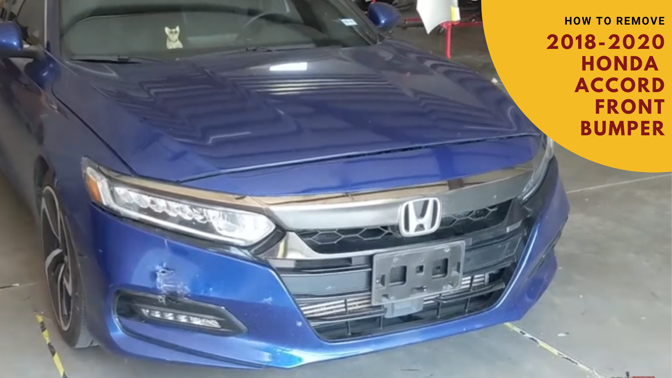 How to remove 2018-2020 Honda Accord Front Bumper