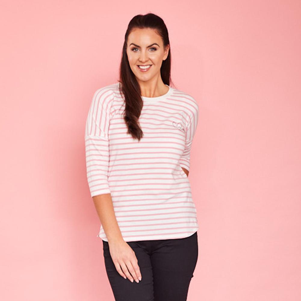 Nova Top (Pink Stripe)
