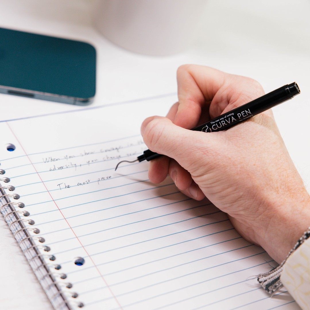 Curva Pen: Premium Felt Tip Black Pen — Calligraphy by CT in 2023