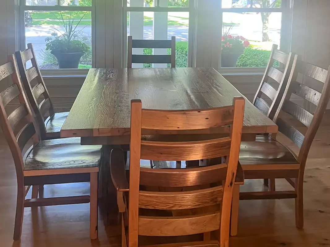 live edge dining table