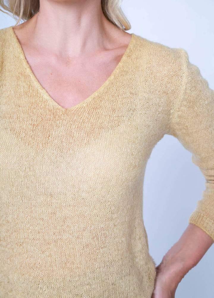 V Neck Mohair Jumper
