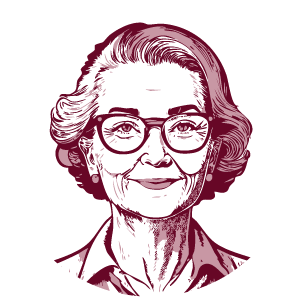 Avatar of a woman with black hair in a bun wearing a collared dark blue shirt.