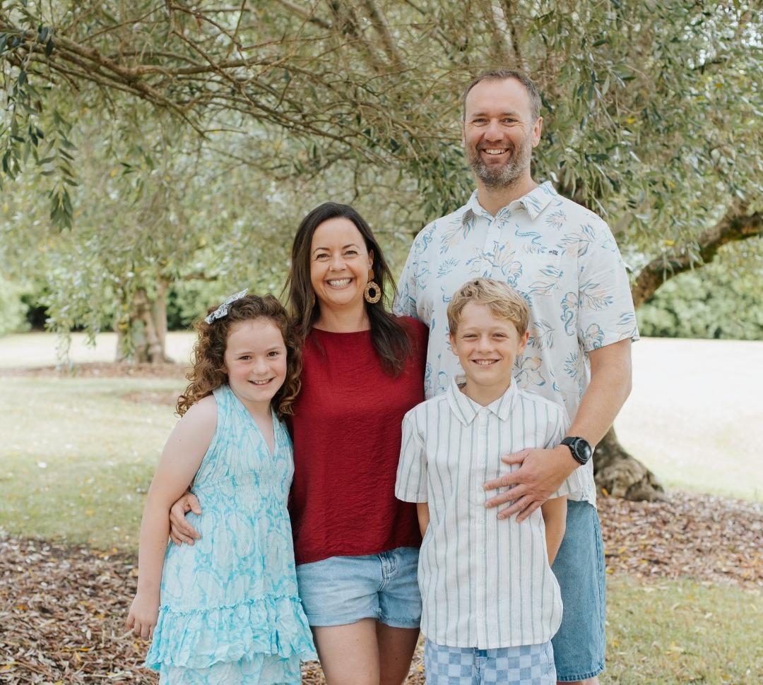 This is an image of Julie (Clever Poppy) and her two kids.