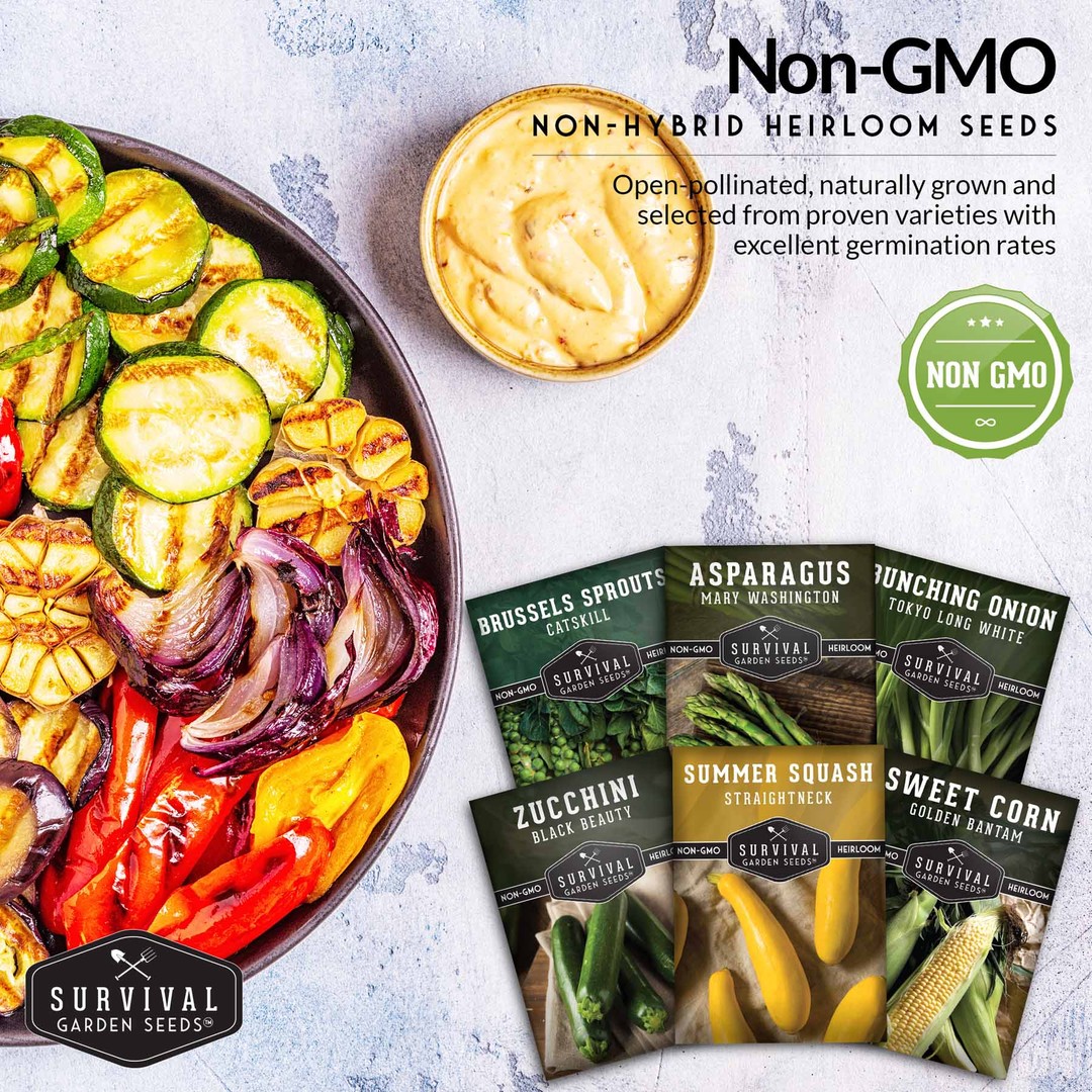 Non-gmo, non-hybrid heirloom seed packets