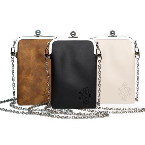 Sunglass Case - Soft Double Eyeglass & Phone Purse for Women with Crossbody Chain