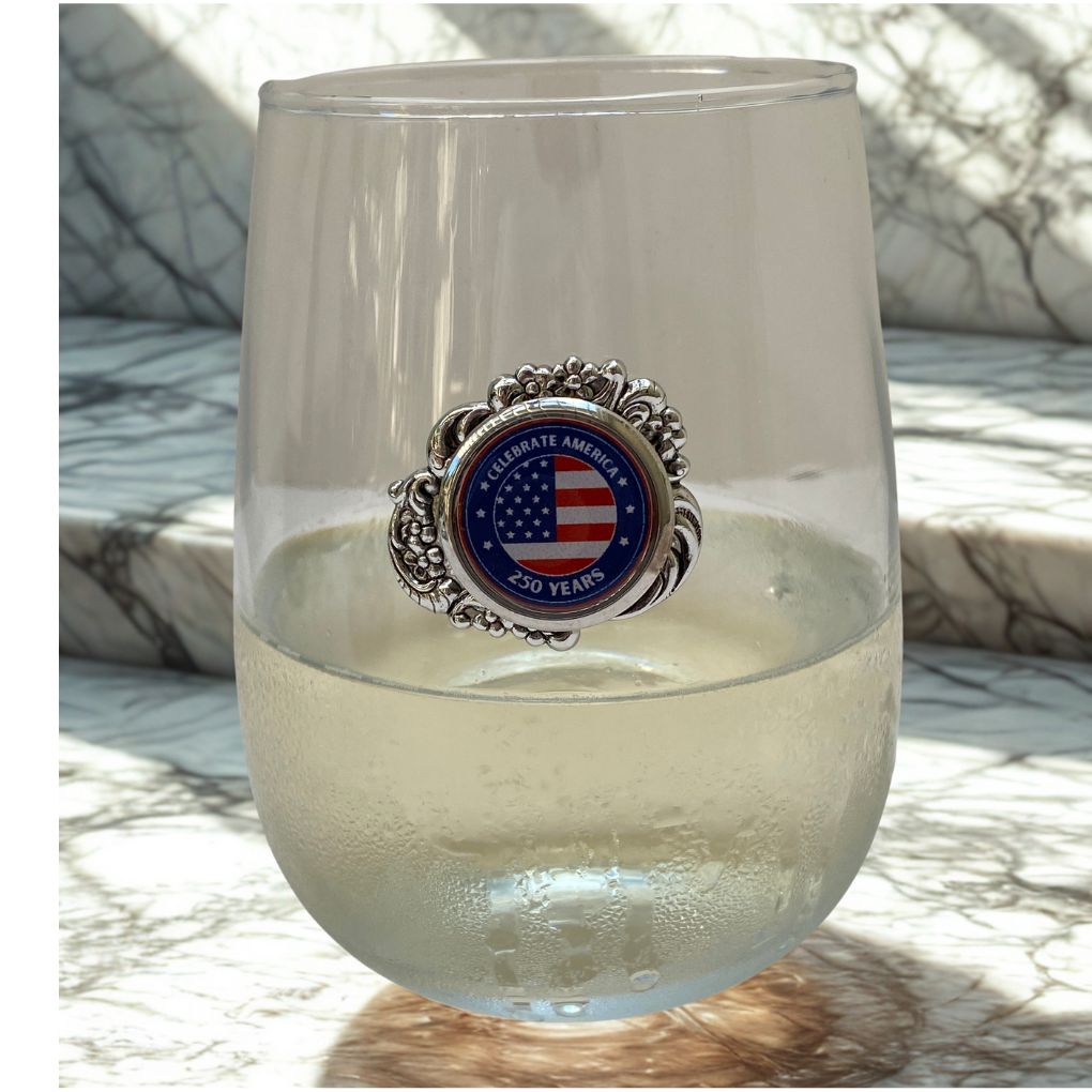 Stemless Wine Glass to Celebrate America 250