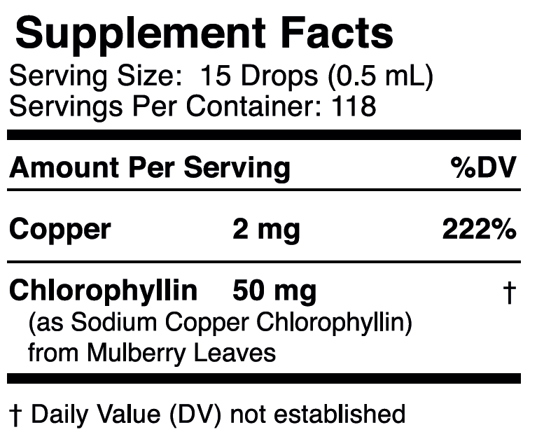 AllNatural Liquid Chlorophyll Drops Go Nutrients