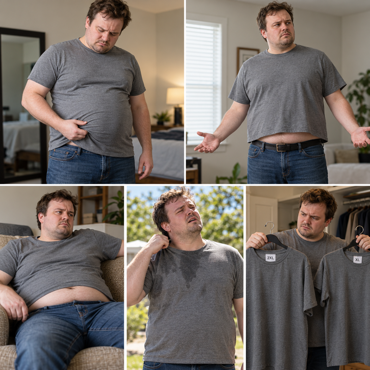 If You Wear 2XL, You've Probably Bought This Shirt Before.