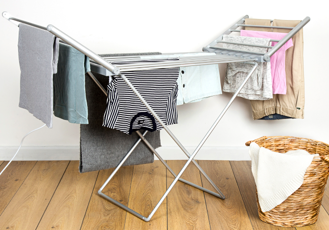heated clothes airer reduces the reliability of the clothesline