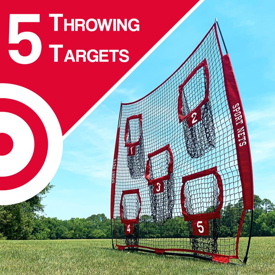 Heavy Duty Football Throwing Net Great for Quarterback Training Th