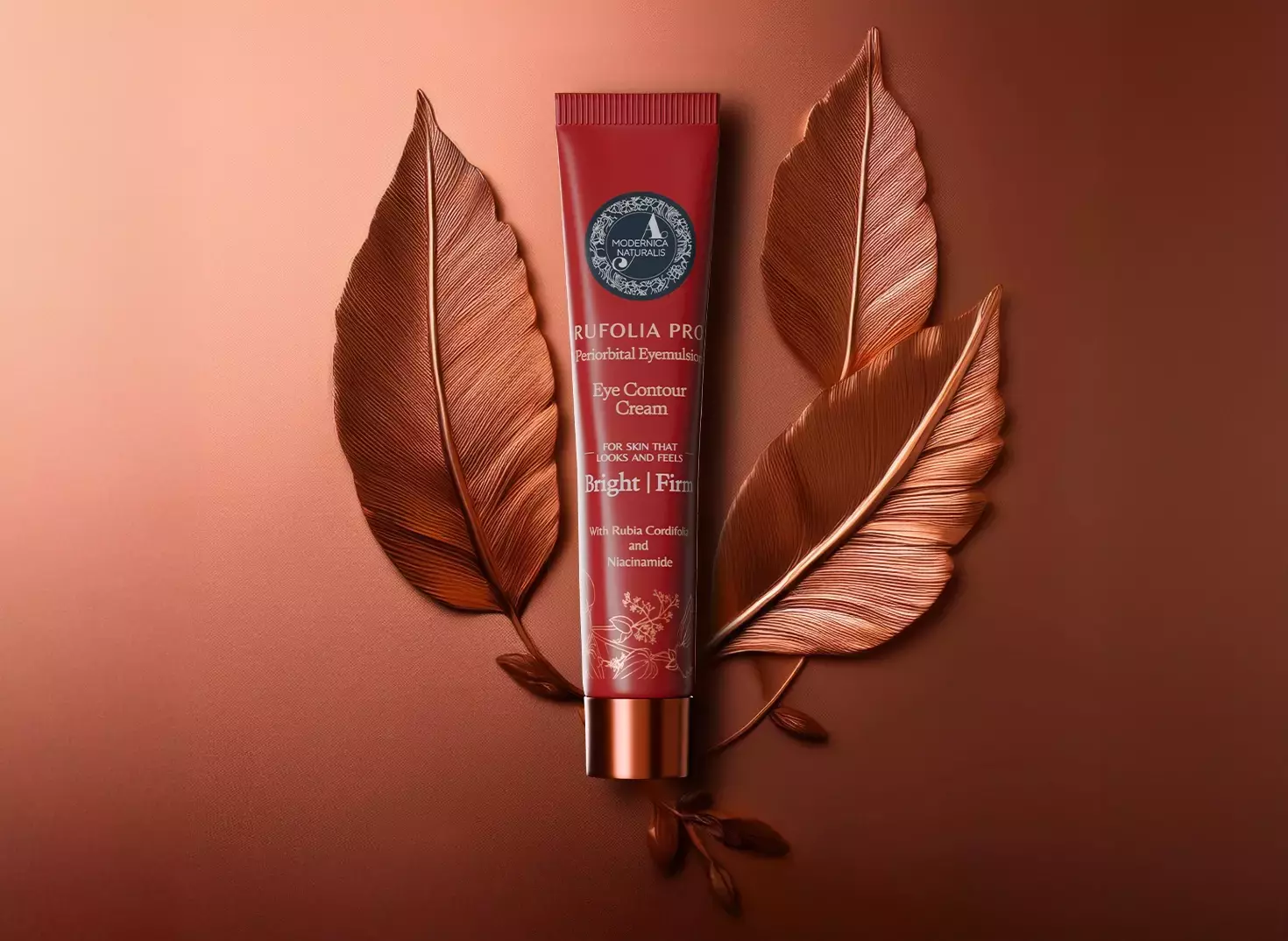 Rufolia PRO Periorbital Eyemulsion on a dark backgrond