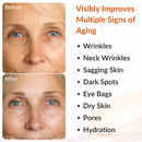 levaye vitamin c serum clinical results, 95% improvement in the appearance of wrinkles, 96% see brighter looking skin, 96% visibly reduced appearance of dark spots