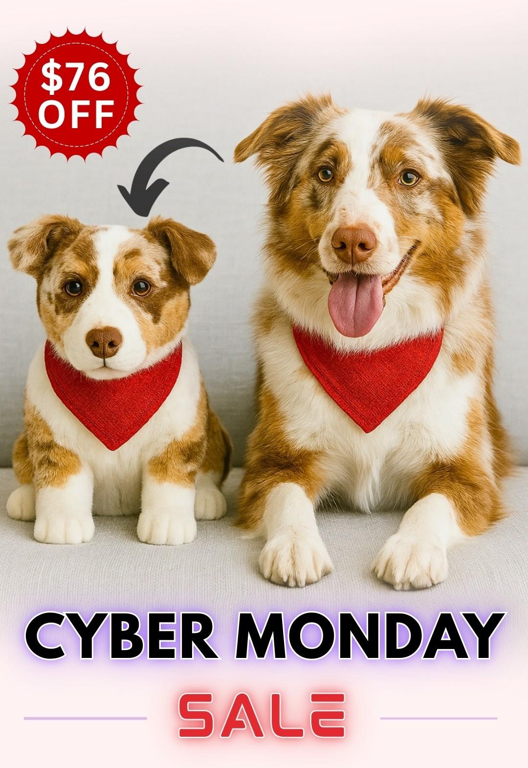 custom stuffed animal plush from photos as a memorial gift