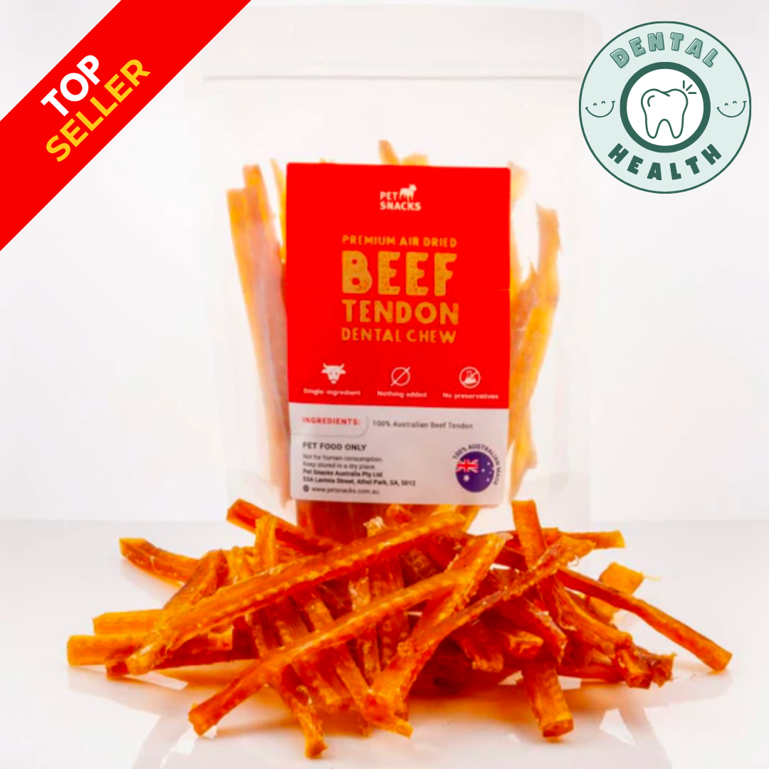 GrassFed Beef Tendon Dental Chew Dog Treats Pet Snacks 