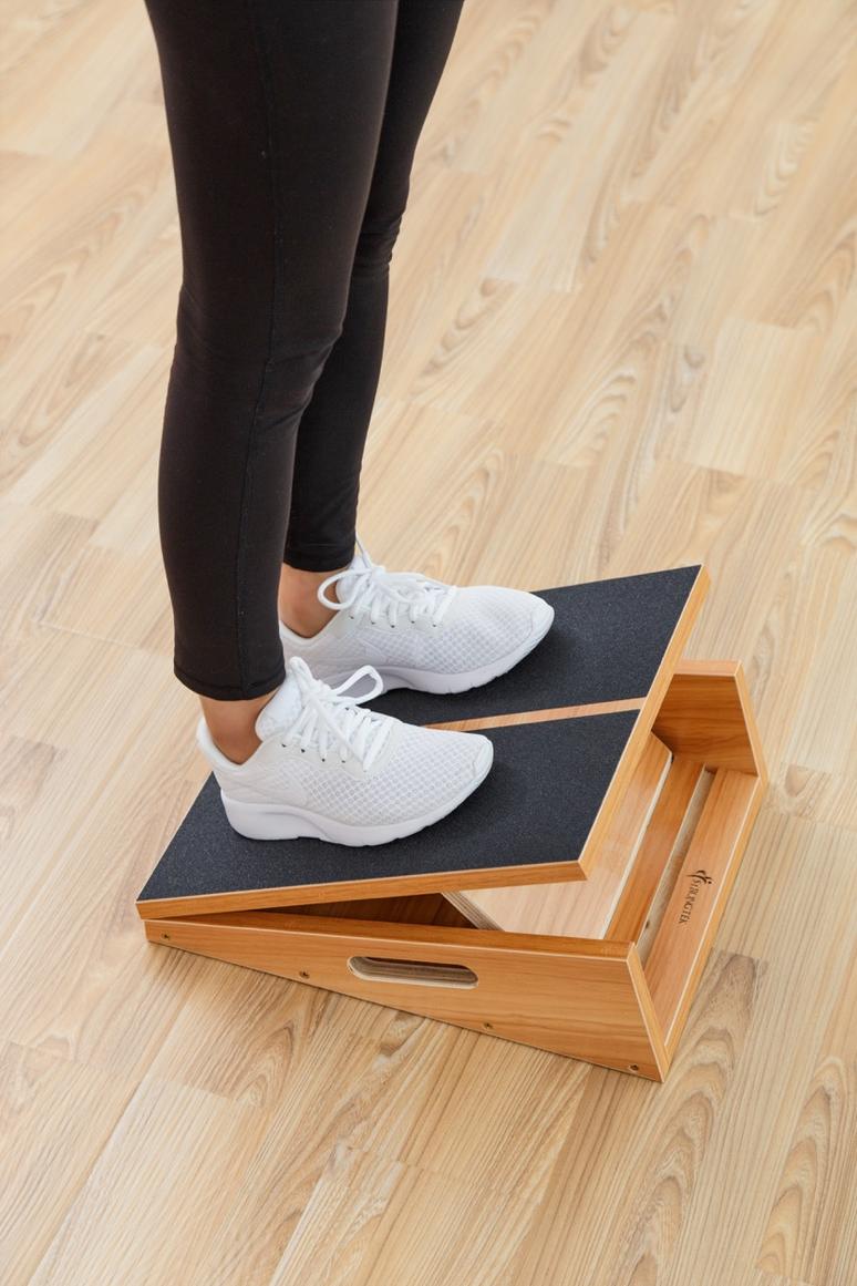 StrongTek Slant Board, Calf Muscle Stretcher, Premium Wood, Adjustable