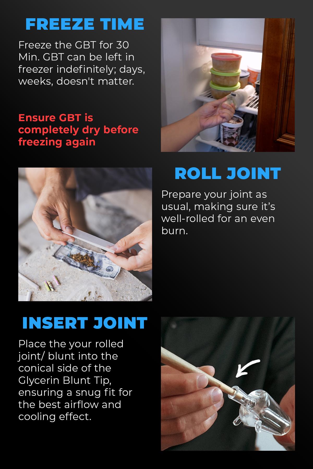 freeze pipe glycerin blunt tip infographic