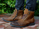 Agda - Mens leather dress boots - Reindeer Leather