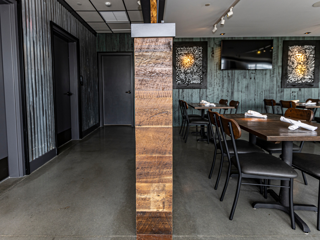 Revival Pizza - Barnwood Room Divider