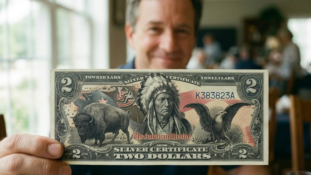 America 250th Anniversary $2 Bill - Black Eagle, Indian Chief and American Bison Edition