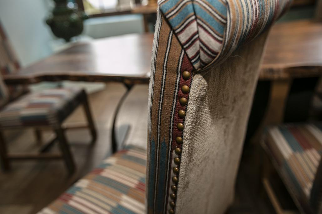Southwestern Upholster Parson Dining Chairs