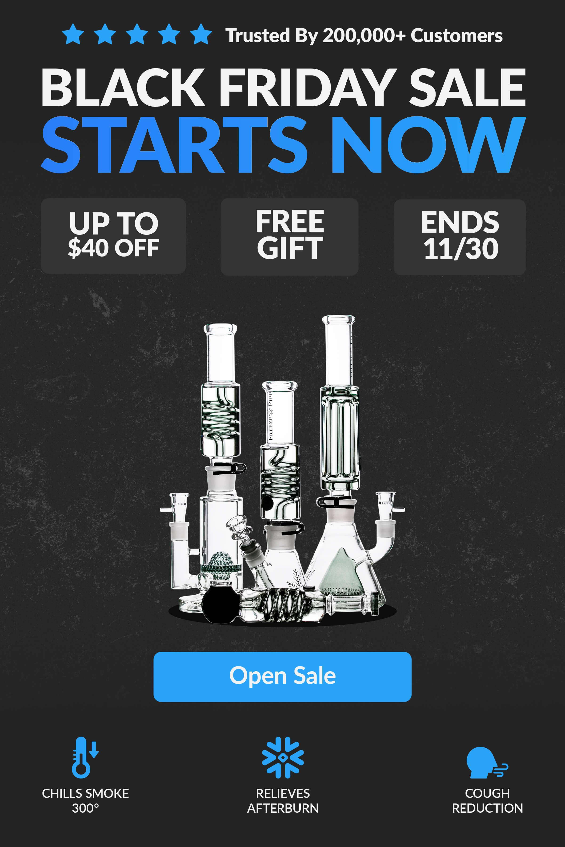 best selling bongs and pipes on table