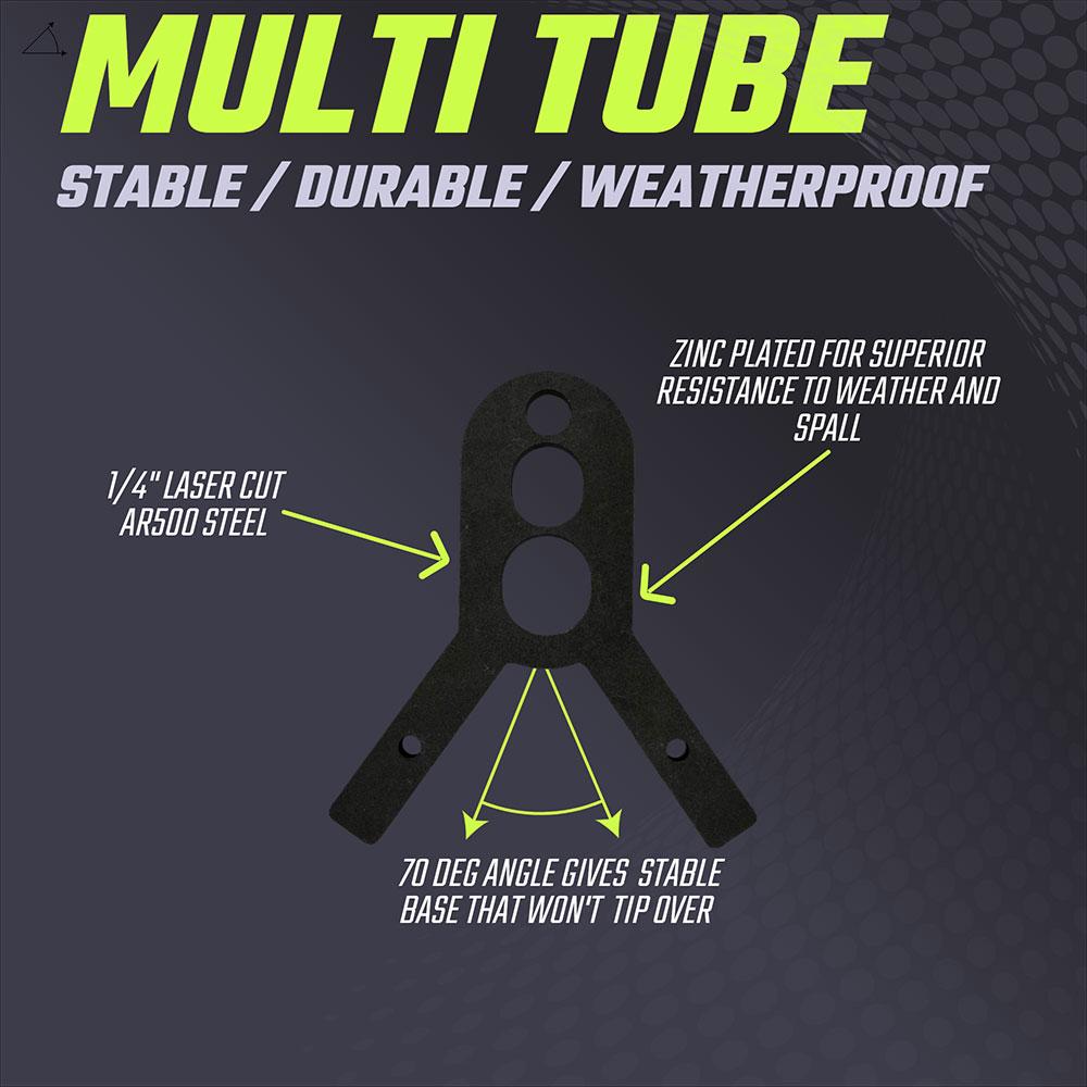 Multi Tube EMT Target Stand Brackets Features