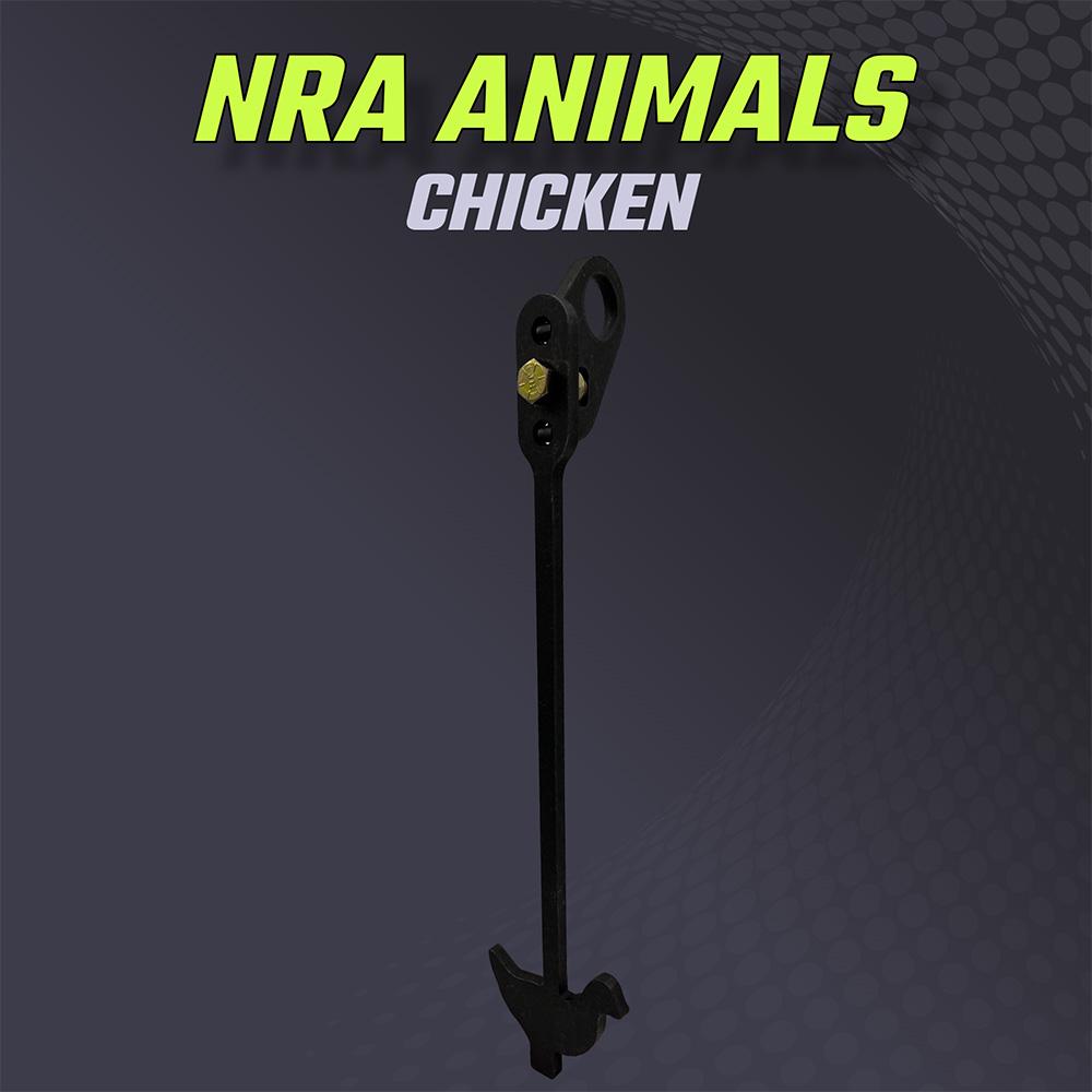 steel animal silhouette target