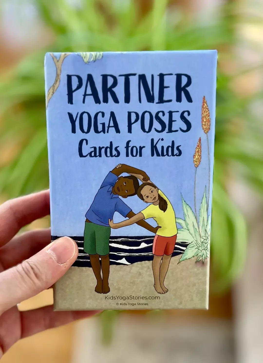 40 Partner Yoga Poses Cards for Kids